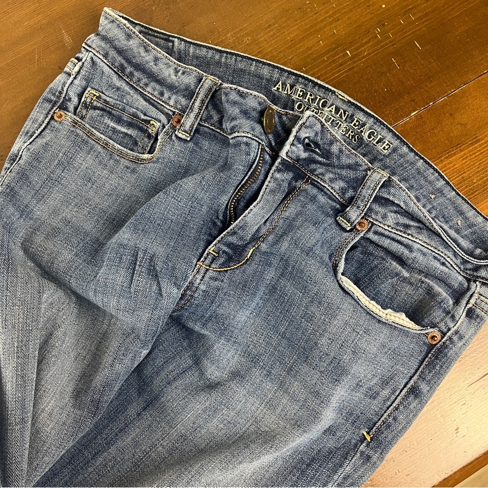 American Eagle 🦅 Stylish Blue Skinny Jeans - Picture 2 of 8